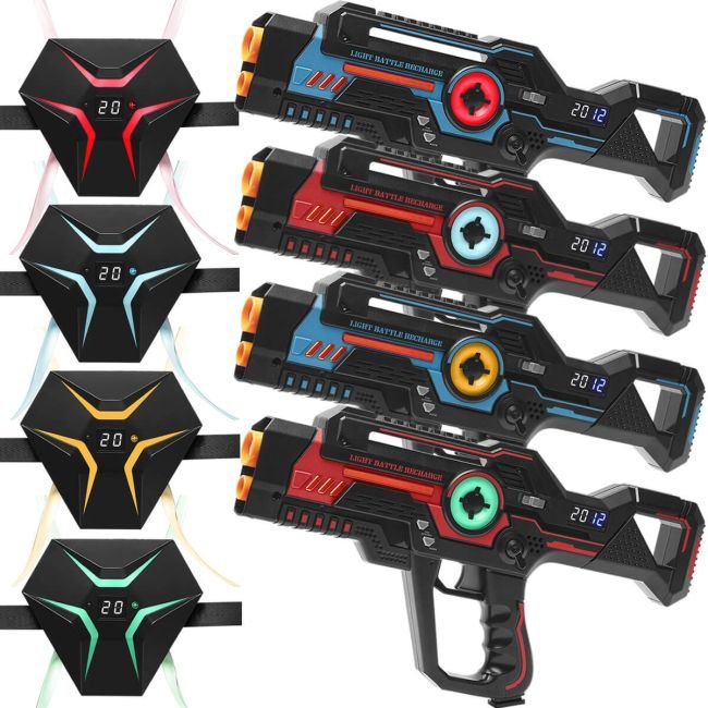 4 light battle recharge starshooters rood blauw 4 recharge vesten